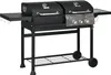 Grill gazowy na węgiel drzewny Outsunny z 2+1 palnikami, Podgląd zdjęcia produktu 1