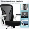 Bürostuhl ergonomisch mit Mesh-Rückenlehne, 90° klappbare Produktbild-Vorschau 10