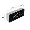 A digital alarm clock with dimensions indicated. Anteprima dell’immagine prodotto