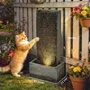 Outsunny Springbrunnen 2-stufig Gartenbrunnen mit LED Produktbild-Vorschau 3