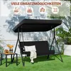Yaheetech Hollywoodschaukel mit Sonnendach, 3-Sitzer Produktbild-Vorschau 5