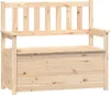 vidaXL Banc 112,5x51,5x96,5 cm Pin massif Voir les images du produit 1