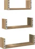 Three wooden shelves of increasing size are displayed against a white background. Podgląd zdjęcia produktu