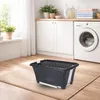 Waschekorb auf Fusen - Anthrazit - 38 l - 39 x 59 x 29 cm Produktbild-Vorschau 3