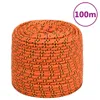 vidaXL Corde de bateau orange 8 mm 100 m polypropylène Voir les images du produit 6