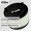 vhbw Faltenfilter kompatibel mit Bosch AdvancedVac 20, Produktbild-Vorschau 6