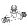 TECEflex T-Stück reduziert, Rotguss d= 63x32x63mm Produktbild-Vorschau 2