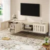 Merax Meuble TV minimaliste avec 3 portes et 4 Voir les images du produit 3