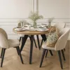 Runder Ausziehbarer Tisch für Esszimmer, LORA, Loft-Stil, Produktbild-Vorschau 1