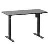 A black adjustable height desk frame is shown against a white background. Náhled obrázku produktu