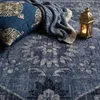 Vintage Boho moderner Wohnzimmerteppich Kurzflor waschbar Produktbild-Vorschau 2