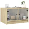 Couchtisch mit Glastüren Sonoma-Eiche 68x50x42 cm Produktbild-Vorschau 4