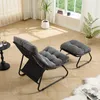 Fauteuil de jardin avec repose-pieds intégré - Noir/Gris - Voir les images du produit 3