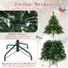 COSTWAY Albero di Natale artificiale 150 cm con 250 luci Anteprima dell’immagine prodotto 8