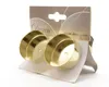 Teelichthalter Adventskranz Metall 4,2cm mit Dorn hellgold, Produktbild-Vorschau 2