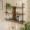 Bestier105,5cm Industrie-Regal Wandmontiertes 3-stufiges Produktbild-Vorschau 5