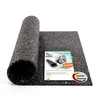 A rolled-up mat is shown diagonally across a white background, with a label attached to the mat. Produktbild-Vorschau