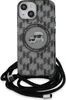 A Karl Lagerfeld iPhone case with a crossbody strap is shown against a white background. Produktbild-Vorschau