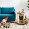 Beistelltisch mit Kratzbaum und Katzenbett, Katzenhaus mit Produktbild-Vorschau 3