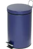 A blue pedal trash can on a white background. Produktbild-Vorschau