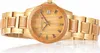 Bonizetti Damenuhr ZUGSPITZE Holz-Uhr Braun Gold Produktbild-Vorschau 1