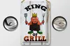 Blechschild Hinweis 20x30cm King of Grill Produktbild-Vorschau 2