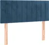 The Living Store LED Kopfteil Dunkelblau 80x5x78/88 cm Samt Produktbild-Vorschau 4