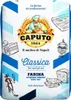 A bag of Caputo 'Classica' flour with illustrations of baked goods and a baker. Podgląd zdjęcia produktu