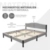 ML-Design Polsterbett 180x200 cm Grau Doppelbett mit Produktbild-Vorschau 6