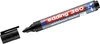 A whiteboard marker with its cap off, lying on a white background. Produktbild-Vorschau
