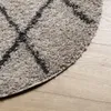 The Living Store Teppich Shaggy Hochflor Modern Beige und Produktbild-Vorschau 5