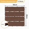 Izrielar Piastrelle per terrazze 10 m² Piastrelle in legno Anteprima dell’immagine prodotto 2