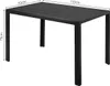 Table de jardin aluminium 110x70x73cm - Noir - Plateau de Voir les images du produit 2