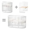 Veres Rom Ovales Babybett (90x70 cm), Erweiterungsset auf Produktbild-Vorschau 5