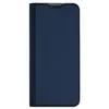 A blue flip cover case for a Samsung Galaxy S20 Fe 5G phone, shown closed and standing upright against a white background. Náhled obrázku produktu