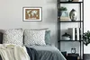 MuchoWow® MuchoWow® Gerahmtes Poster Weltkarte - Tiere - Produktbild-Vorschau 2
