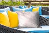 MuchoWow® Outdoor Kissen - Marmor - Weiß - Linie - Muster - Produktbild-Vorschau 4