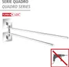 WENKO Handtuch Halter QUADRO ohne bohren Edelstahl Stangen Produktbild-Vorschau 2