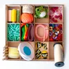 Holz Tablett mit 12 Fächern für Montessori Sortierspiel, Produktbild-Vorschau 7