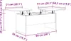 vidaXL Konferenční stolek bílý 102x50,5x46,5 cm Materiál Náhled obrázku produktu 8