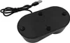 The underside of a black charging dock for PlayStation VR controllers, with a USB cable attached. Produktbild-Vorschau