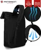 Peterson | Schwarzer Sport-Rolltop-Rucksack mit Produktbild-Vorschau 18
