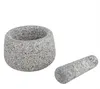 Granitmörser mit Stößel - D: 13cm - H: 8cm Produktbild-Vorschau 4