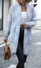 ASKSA Damen Cardigan Karierter Farbblockstrick Produktbild-Vorschau 5