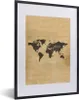 MuchoWow® Gerahmtes Poster Weltkarte - Vintage - Papyrus - Produktbild-Vorschau 1