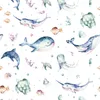 5 Bögen Geschenkpapier Meerestiere bunt Aquarell - 1,60€/qm Produktbild-Vorschau 2
