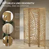 ML-Design parete divisoria 3 pezzi Fukuoka, naturale, Anteprima dell’immagine prodotto 4