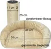 XL Kratzbaum-Liegeplatz 60 × 40 cm, Farbe:Beige Produktbild-Vorschau 4