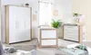 A nursery room setup with a crib, changing table, and wardrobe. Anteprima dell’immagine prodotto