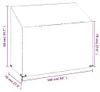 vidaXL Pokrowiec na ławkę ogrodową 8 oczek 160x70x70/88 cm Podgląd zdjęcia produktu 7